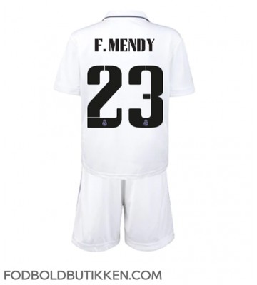 Real Madrid Ferland Mendy #23 Hjemmebanetrøje Børn 2022-23 Kortærmet (+ Korte bukser)